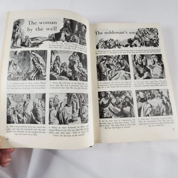 The Bible in Pictures Edited by Rev. Ralph Kirby Hardcover 1952 illustrated - Picture 14 of 16